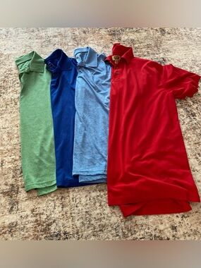 4 men’s dress polo shirts big and tall